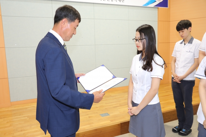 무주군 교육발전 장학금 및 증서 수여식-무주고등학교