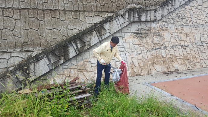 강살리기 남대천 환경정화운동