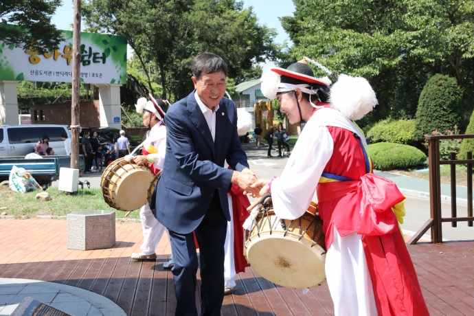 제22회 무주반딧불축제-산의실솟대세우기공연