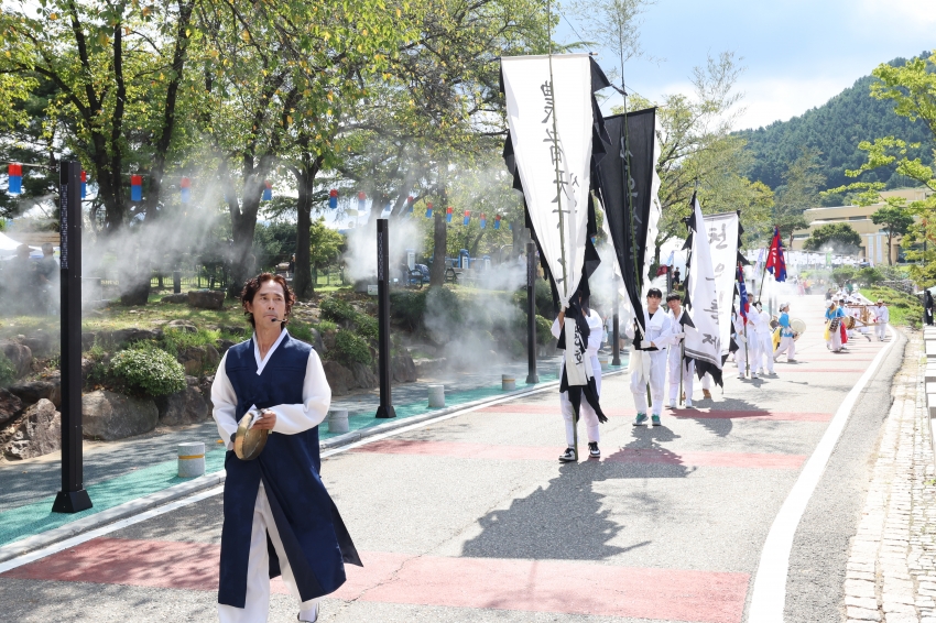 제29회 무주반딧불축제-산의실 솟대세우기