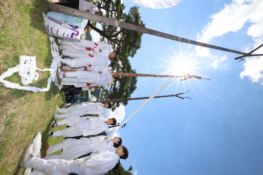 제29회 무주반딧불축제-산의실 솟대세우기